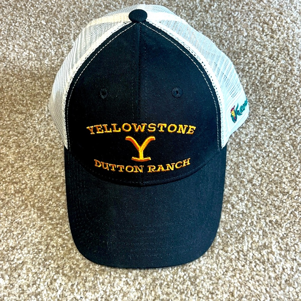 NWOT Yellowstone Dutton Ranch Men's Black & White Baseball Cap